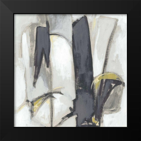 Locus II Black Modern Wood Framed Art Print by Vess, June Erica