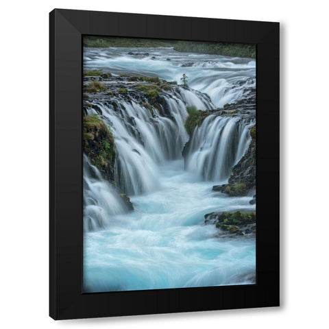 Blue Water Black Modern Wood Framed Art Print by Head, Danny