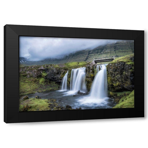 Troll Bridge Black Modern Wood Framed Art Print with Double Matting by Head, Danny