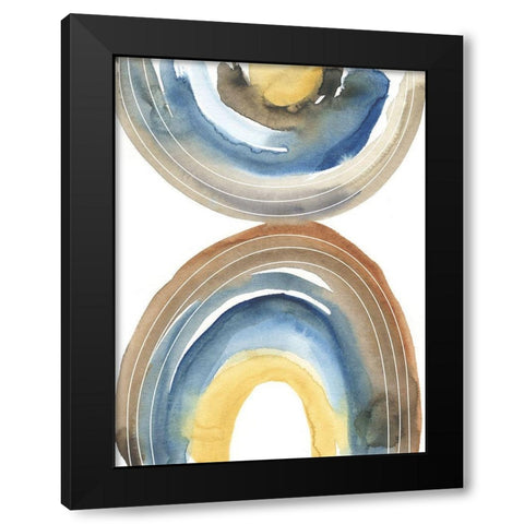 Cassini I Black Modern Wood Framed Art Print with Double Matting by Zarris, Chariklia