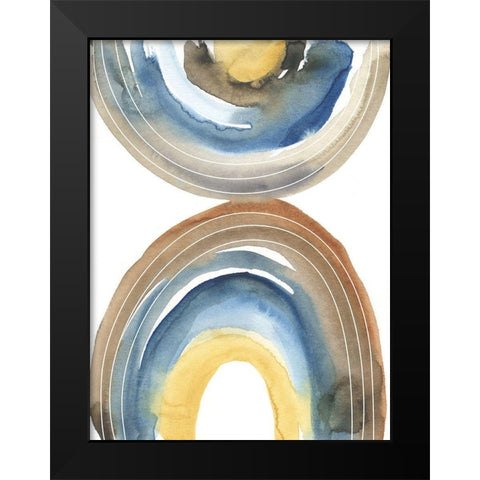 Cassini I Black Modern Wood Framed Art Print by Zarris, Chariklia