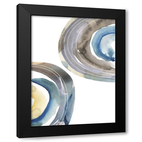 Cassini IV Black Modern Wood Framed Art Print with Double Matting by Zarris, Chariklia