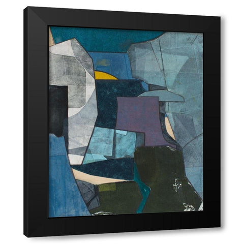 Journeymans Papers V Black Modern Wood Framed Art Print with Double Matting by Delamater, Rob
