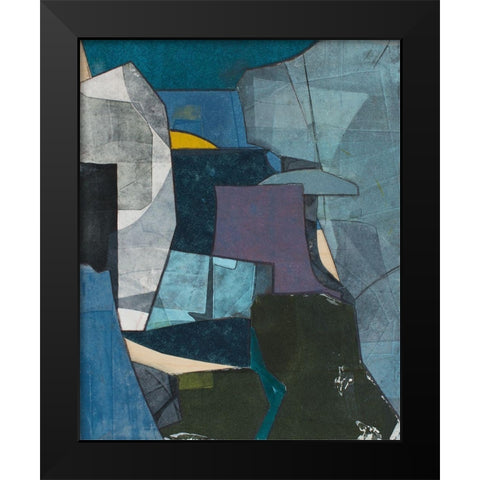 Journeymans Papers V Black Modern Wood Framed Art Print by Delamater, Rob