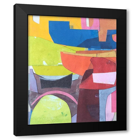 Journeymans Papers VI Black Modern Wood Framed Art Print with Double Matting by Delamater, Rob