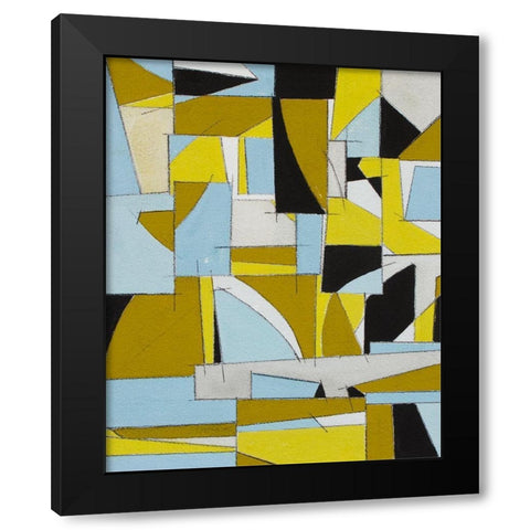 Windows of San Francisco Black Modern Wood Framed Art Print with Double Matting by Delamater, Rob