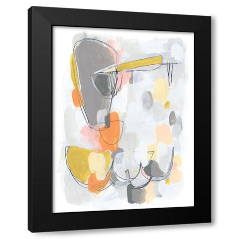 Scale I Black Modern Wood Framed Art Print by Vess, June Erica
