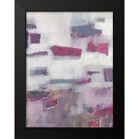 Tilde V Black Modern Wood Framed Art Print by Jachimeic, Sue