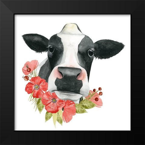 Poppy Farm I Black Modern Wood Framed Art Print by Popp, Grace