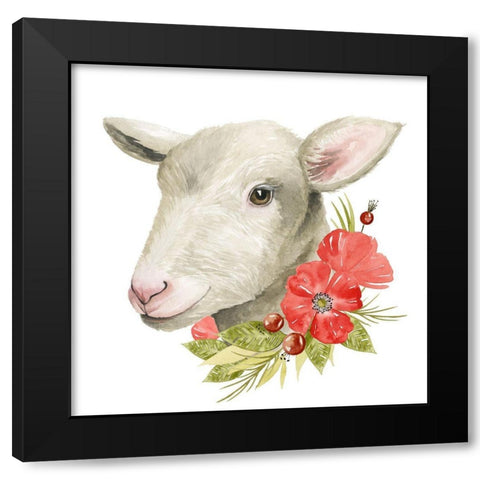 Poppy Farm III Black Modern Wood Framed Art Print with Double Matting by Popp, Grace