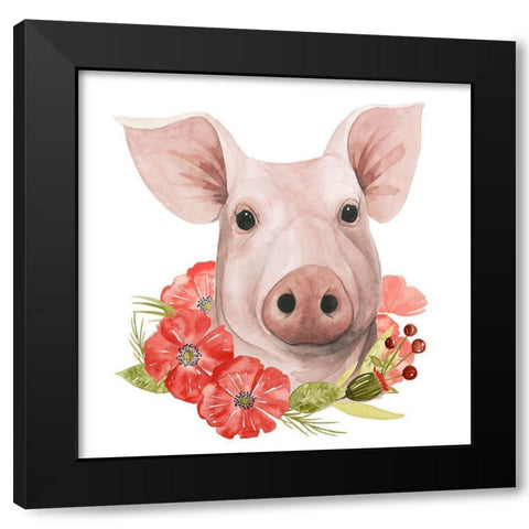 Poppy Farm IV Black Modern Wood Framed Art Print by Popp, Grace