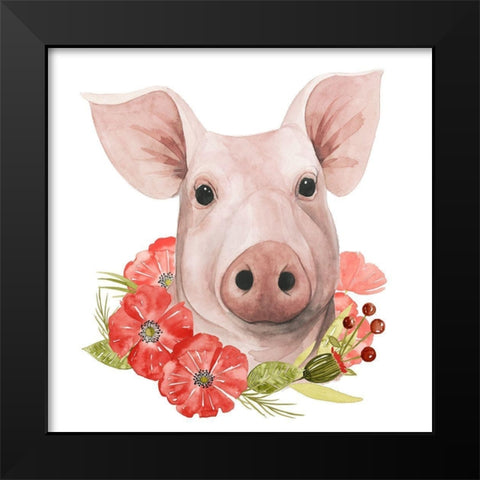 Poppy Farm IV Black Modern Wood Framed Art Print by Popp, Grace