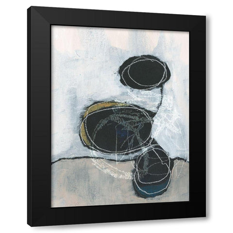 Primary Orbs II Black Modern Wood Framed Art Print with Double Matting by Parker, Jennifer Paxton