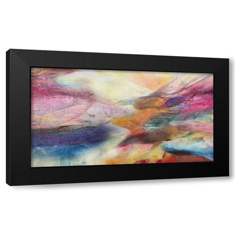 Expression Abstracta I Black Modern Wood Framed Art Print with Double Matting by Villarreal, Gabriela