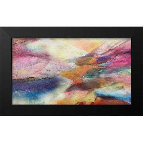 Expression Abstracta I Black Modern Wood Framed Art Print by Villarreal, Gabriela