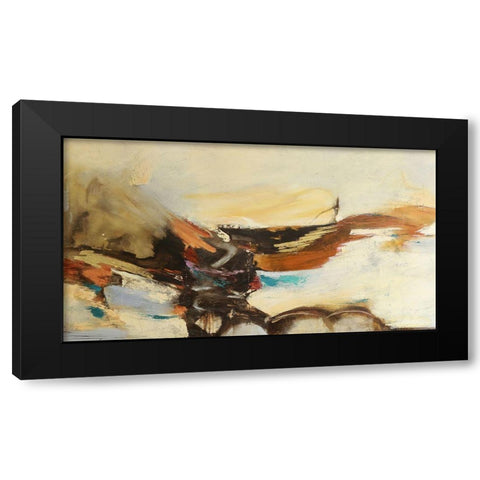 Causal I Black Modern Wood Framed Art Print by Villarreal, Gabriela