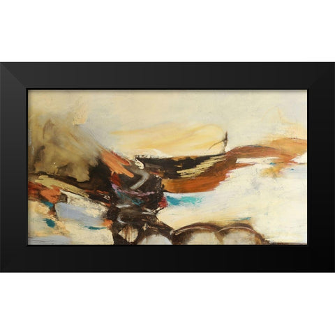 Causal I Black Modern Wood Framed Art Print by Villarreal, Gabriela