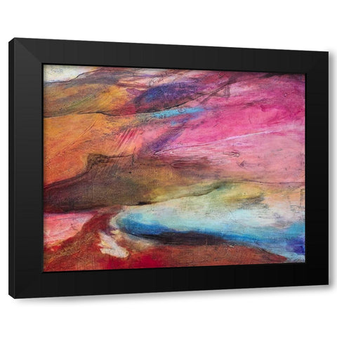 Fuchsia Expression I Black Modern Wood Framed Art Print by Villarreal, Gabriela
