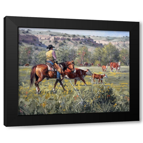 A Darn Good Spring Black Modern Wood Framed Art Print with Double Matting by Sorenson, Jack