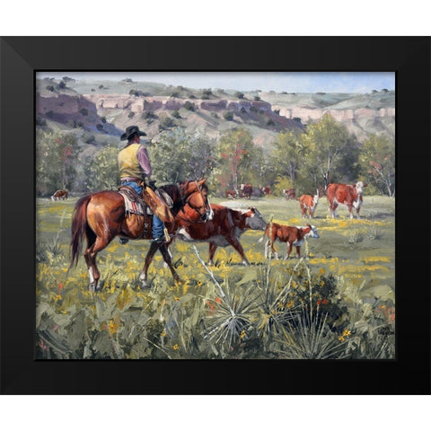 A Darn Good Spring Black Modern Wood Framed Art Print by Sorenson, Jack