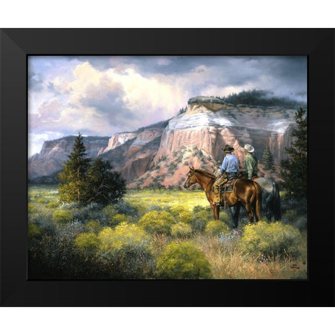 Spellbound Black Modern Wood Framed Art Print by Sorenson, Jack