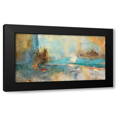 Sabiduria en Azul Black Modern Wood Framed Art Print with Double Matting by Villarreal, Gabriela
