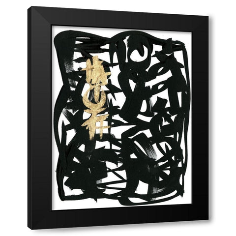 Analysis  I Black Modern Wood Framed Art Print with Double Matting by Stramel, Renee W.
