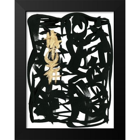Analysis  I Black Modern Wood Framed Art Print by Stramel, Renee W.