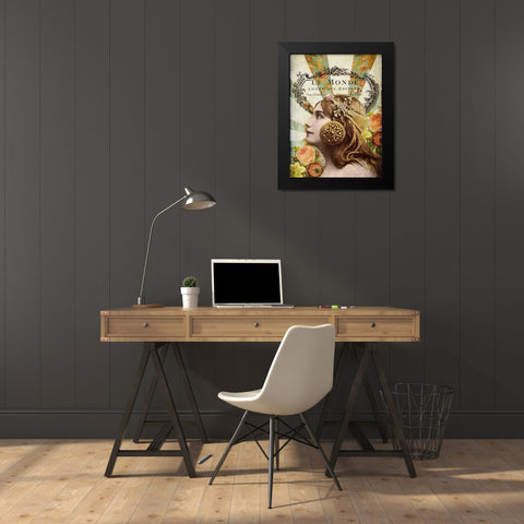 Femme Paris II Black Modern Wood Framed Art Print by Lloyd, Sandy