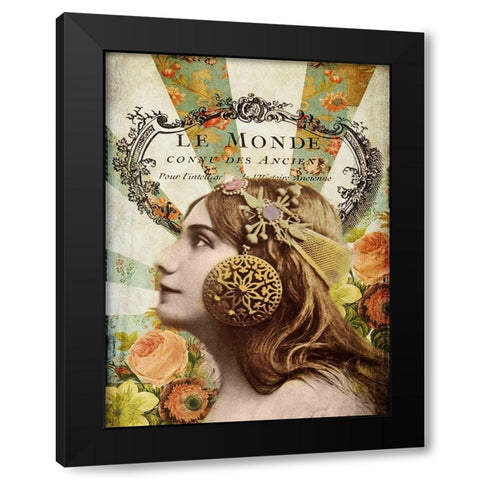 Femme Paris II Black Modern Wood Framed Art Print by Lloyd, Sandy