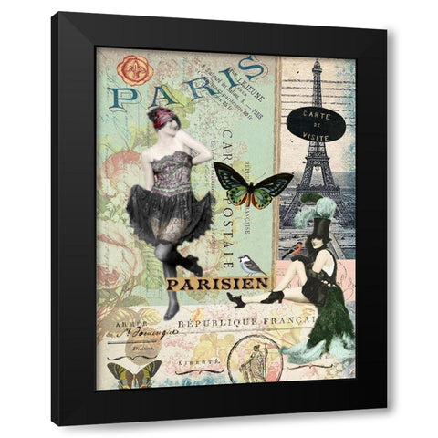 Femme Paris III Black Modern Wood Framed Art Print by Lloyd, Sandy