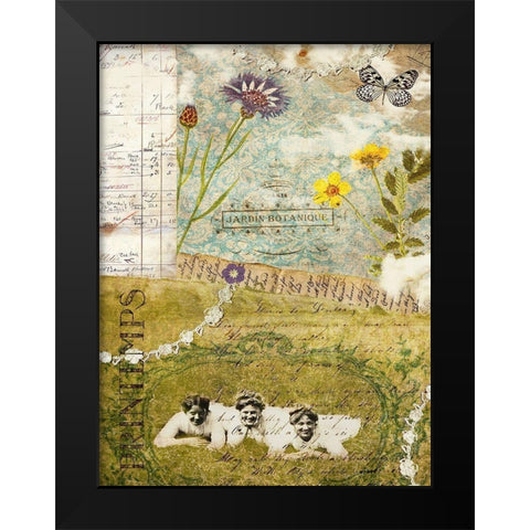 Femme Paris V Black Modern Wood Framed Art Print by Lloyd, Sandy