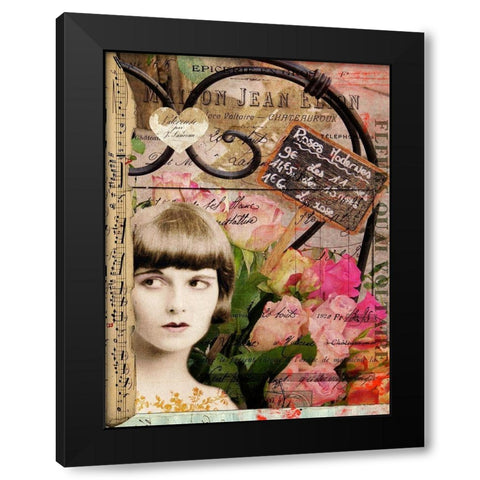 Femme Paris VI Black Modern Wood Framed Art Print with Double Matting by Lloyd, Sandy