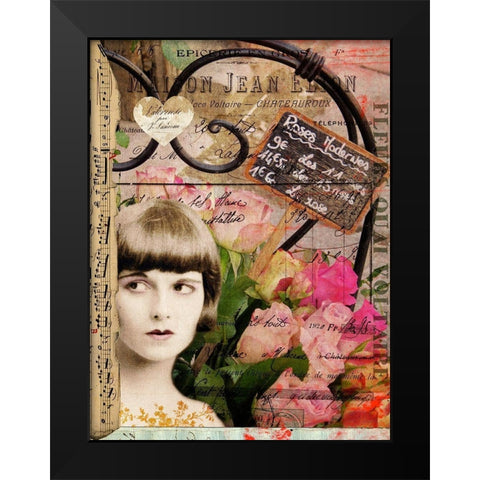 Femme Paris VI Black Modern Wood Framed Art Print by Lloyd, Sandy