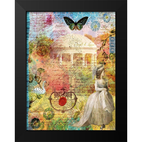 Femme Paris VII Black Modern Wood Framed Art Print by Lloyd, Sandy