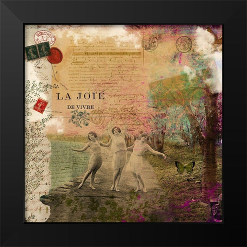 Femme Paris IX Black Modern Wood Framed Art Print by Lloyd, Sandy