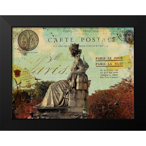 Femme Paris XI Black Modern Wood Framed Art Print by Lloyd, Sandy