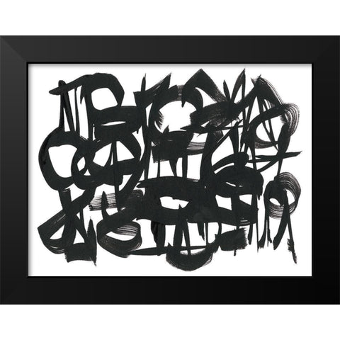 The Collective Unconsciousness I Black Modern Wood Framed Art Print by Stramel, Renee W.
