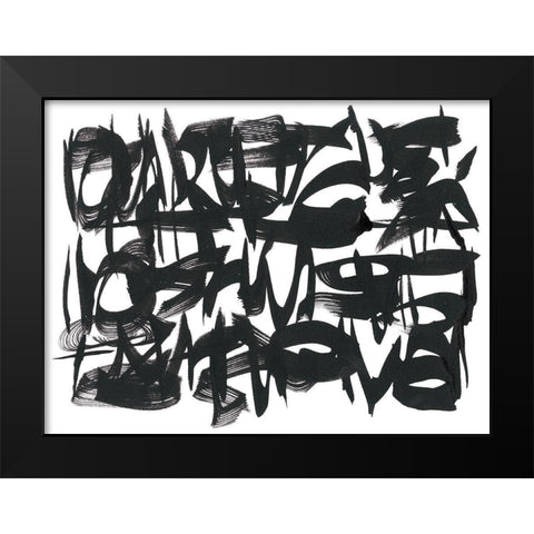 The Collective Unconsciousness II Black Modern Wood Framed Art Print by Stramel, Renee W.