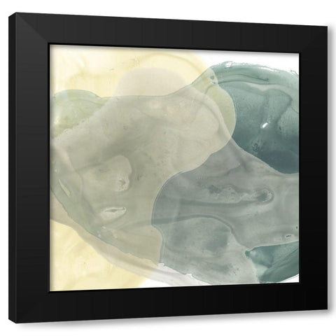 Mystique IV Black Modern Wood Framed Art Print with Double Matting by Vess, June Erica