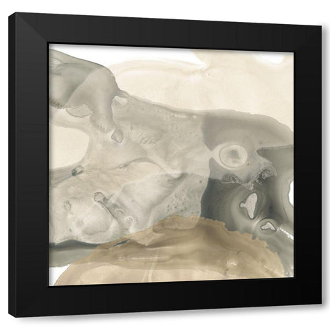 Tectonic Drift I Black Modern Wood Framed Art Print with Double Matting by Vess, June Erica