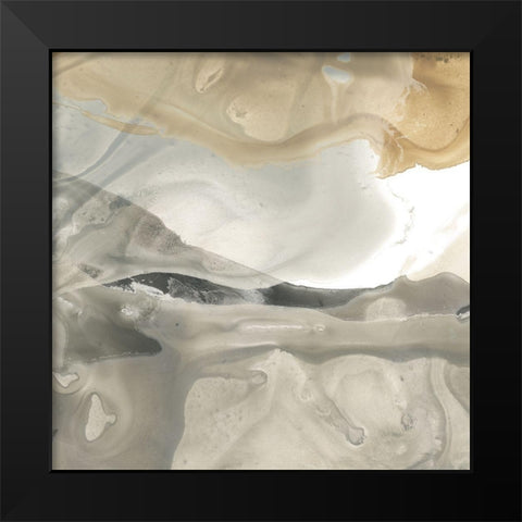 Tectonic Drift II Black Modern Wood Framed Art Print by Vess, June Erica