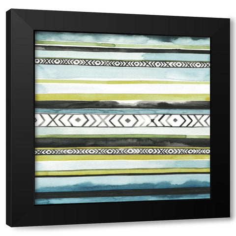 Blanket Abstract I Black Modern Wood Framed Art Print by Popp, Grace