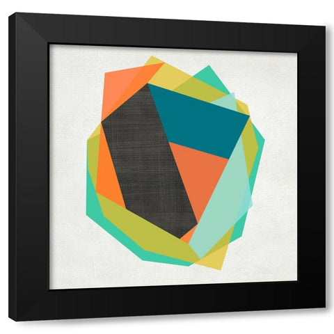 Integer II Black Modern Wood Framed Art Print with Double Matting by Zarris, Chariklia