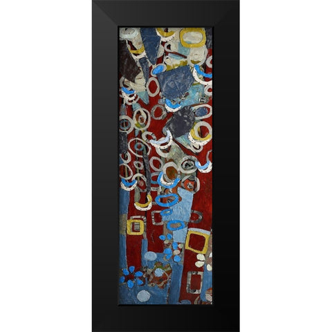 Cut Paper Trees I Black Modern Wood Framed Art Print by Ferrell, Erin McGee