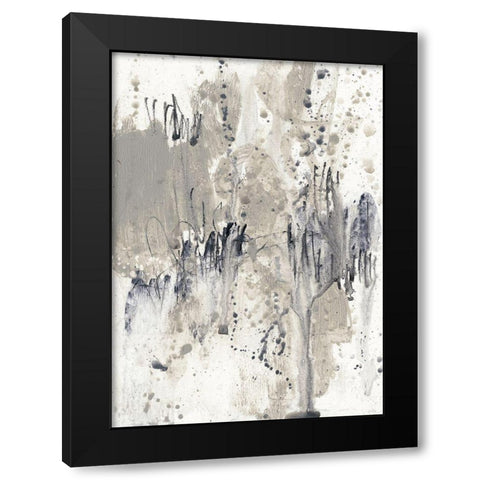 Paynes Splash II Black Modern Wood Framed Art Print by Goldberger, Jennifer