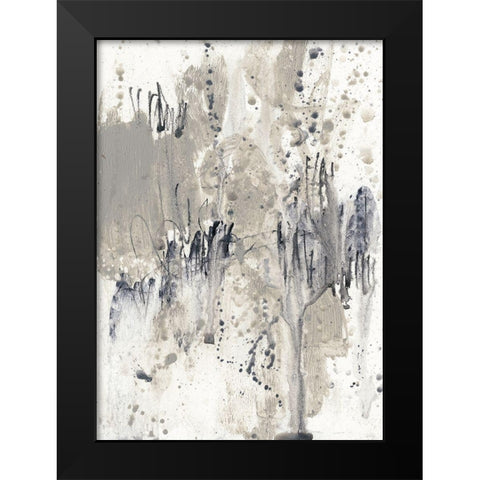 Paynes Splash II Black Modern Wood Framed Art Print by Goldberger, Jennifer