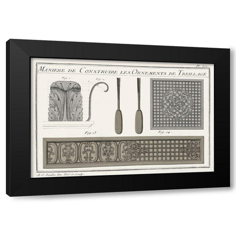 Survey of Architectural Design II Black Modern Wood Framed Art Print with Double Matting by Vision Studio