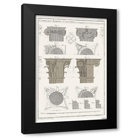 Survey of Architectural Design IV Black Modern Wood Framed Art Print with Double Matting by Vision Studio