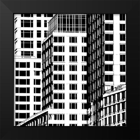 NYC in Pure B and W I Black Modern Wood Framed Art Print by Pica, Jeff